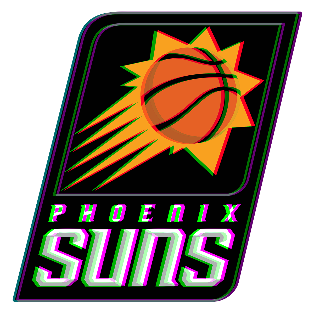 Phantom Phoenix Suns logo iron on paper